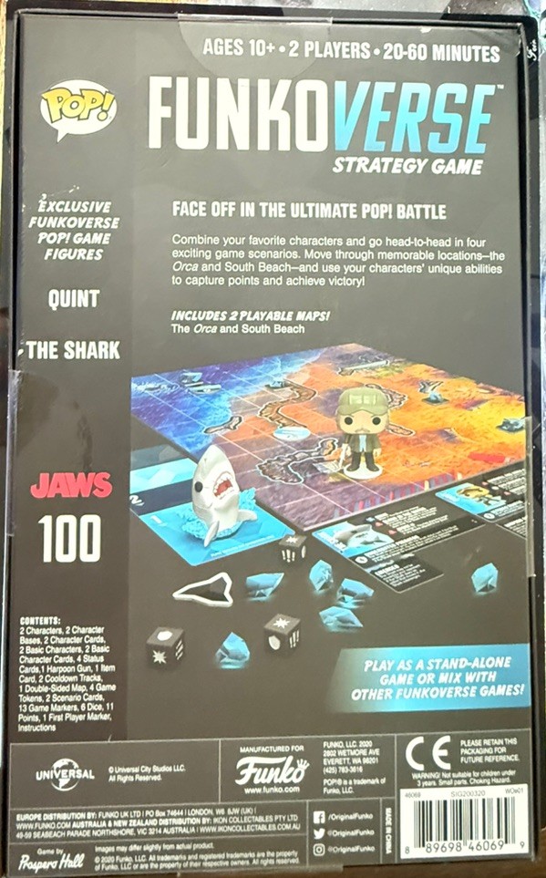 FUNKOVERSE Jaws Strategy Game FUNKO POP Chase – Limited Edition Sealed