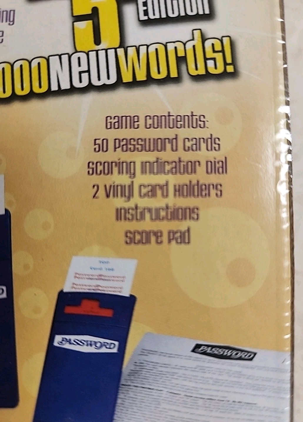 PASSWORD Endless Games 2008 Quick Picks 5th Edition — New in Box