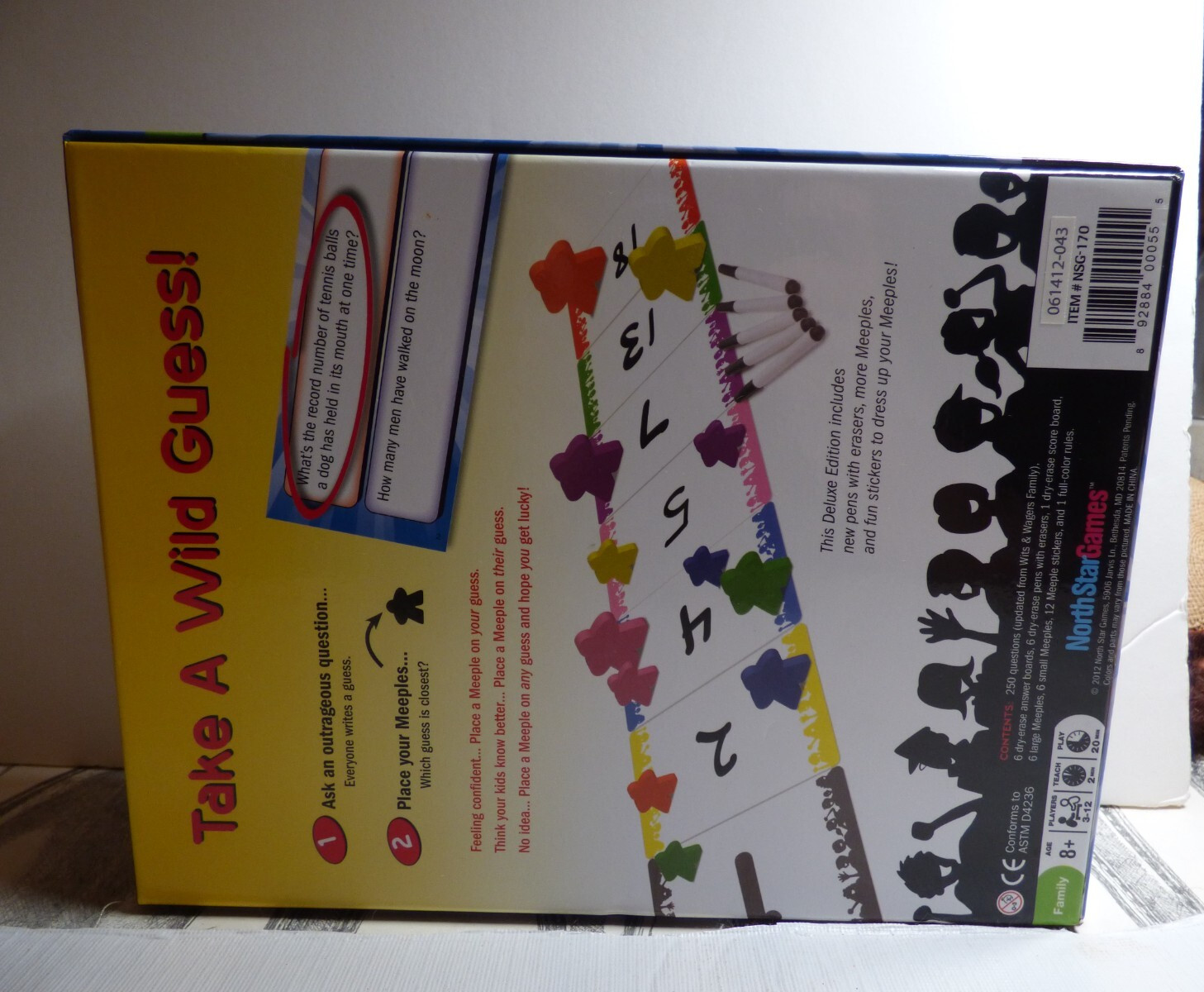 Wits & Wagers Family Deluxe Edition Award Winning Party Game Mint Giftable