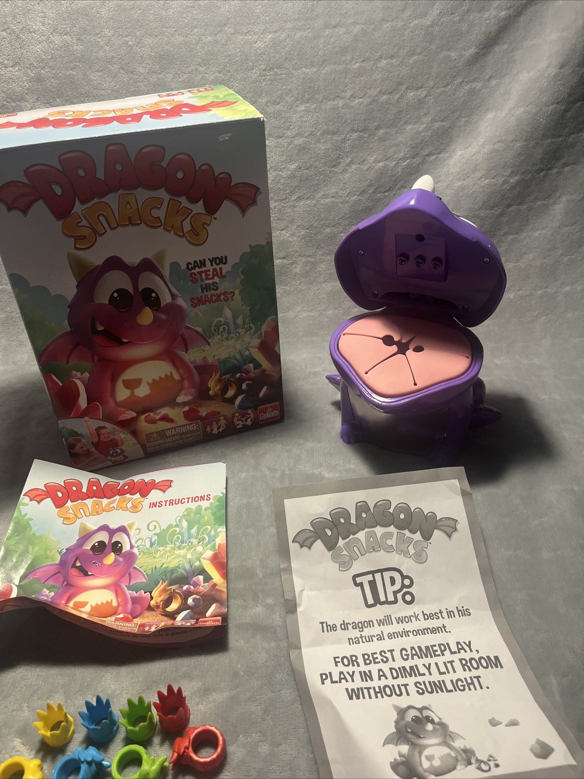 Dragon Snacks Game 2019 Electronic & Sounds Work Great – COMPLETE!