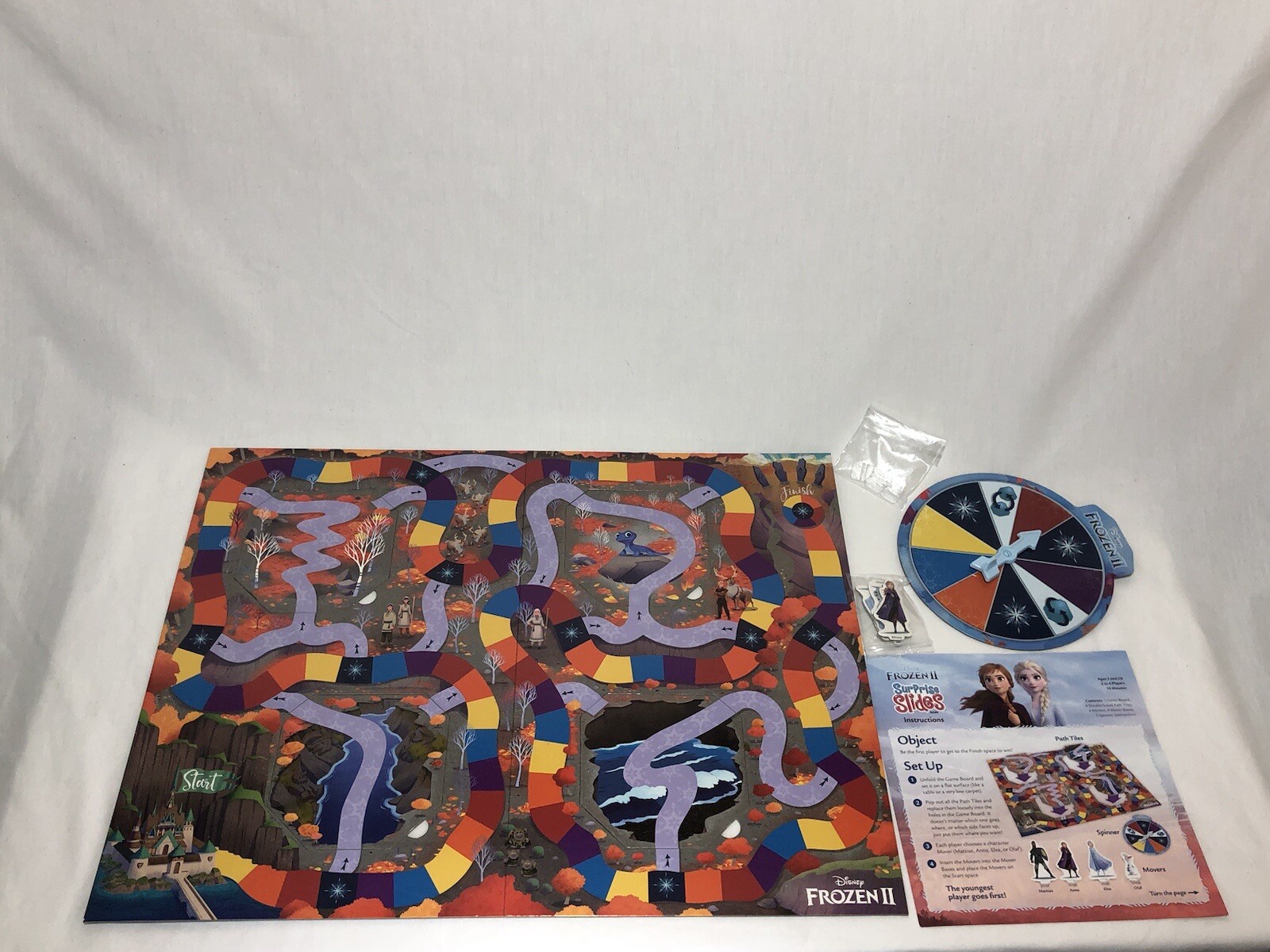Frozen 2 Surprise Slides Board Game