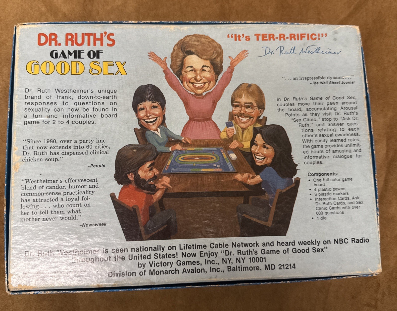 1985 Vintage, Dr Ruth’s Game of Good Sex, Complete By Victory Games Inc. !