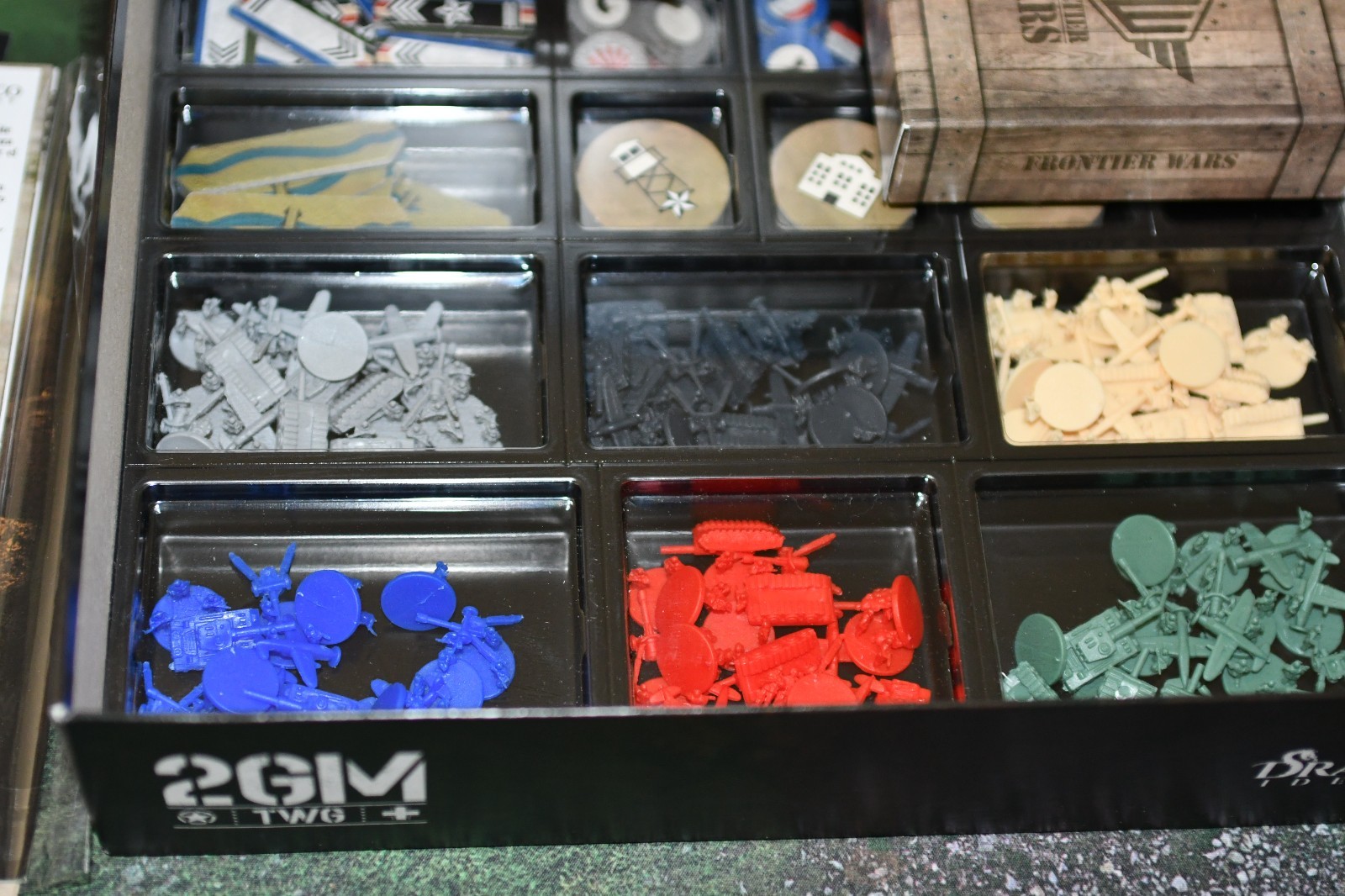 Frontier Wars: Board Game (Kickstarter) W/ France/Japan & Solo Mode Vg (BoxDmg)