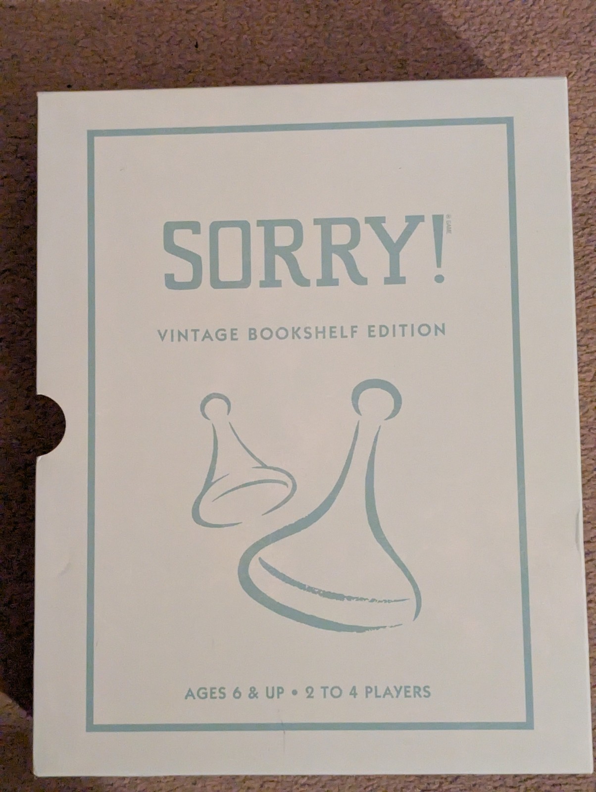 Sorry Vintage Bookshelf Edition by WS Game Company Sorry! Deluxe Board Game New