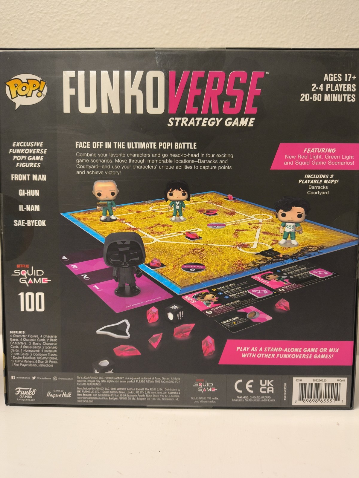 Squid Game Funko Pop FUNKOVERSE game 100 4 Pack with 101 Expansion Pack SEALED