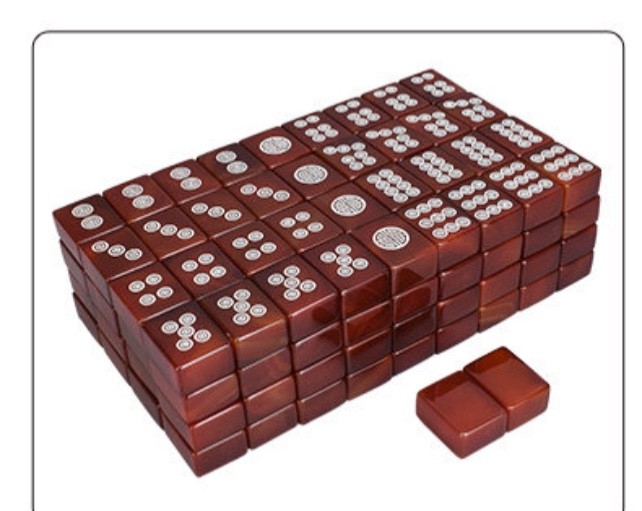 High-grade natural jade mahjong tile gift box🎁