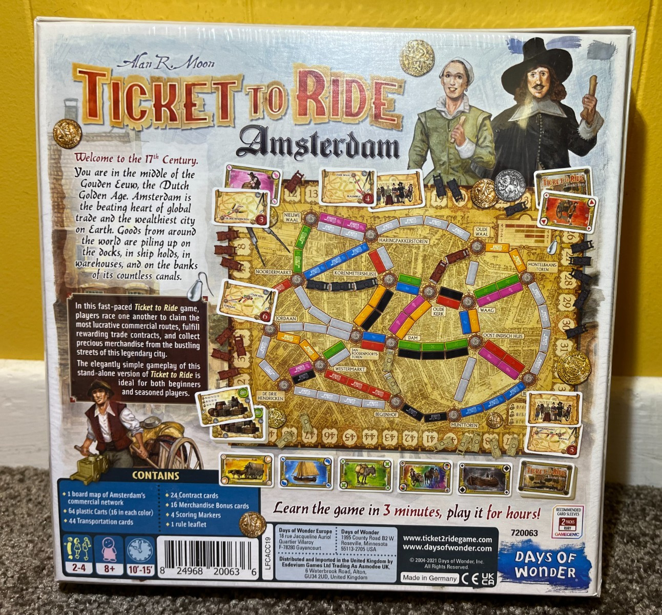 NEW! Ticket To Ride Amsterdam Board Game Days of Wonder Alan R Moon EX NIS