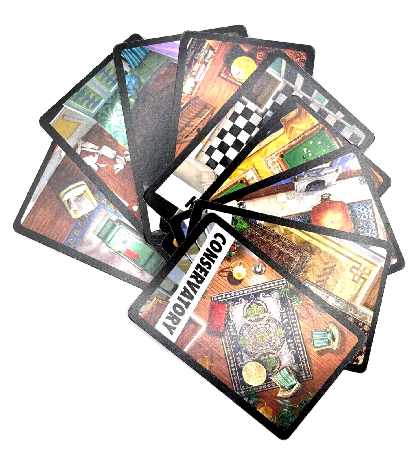 Clue Cards Complete Set of Rooms 2015-2018 and 2020 Board Game Replacement Deck