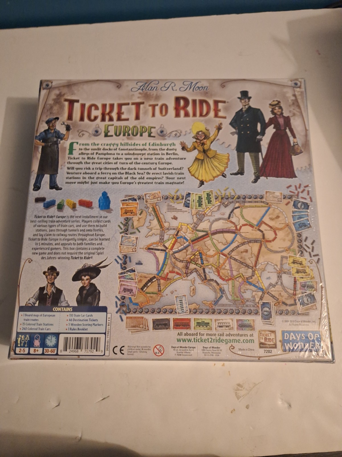 Days of Wonder Ticket to Ride Europe Board Game
