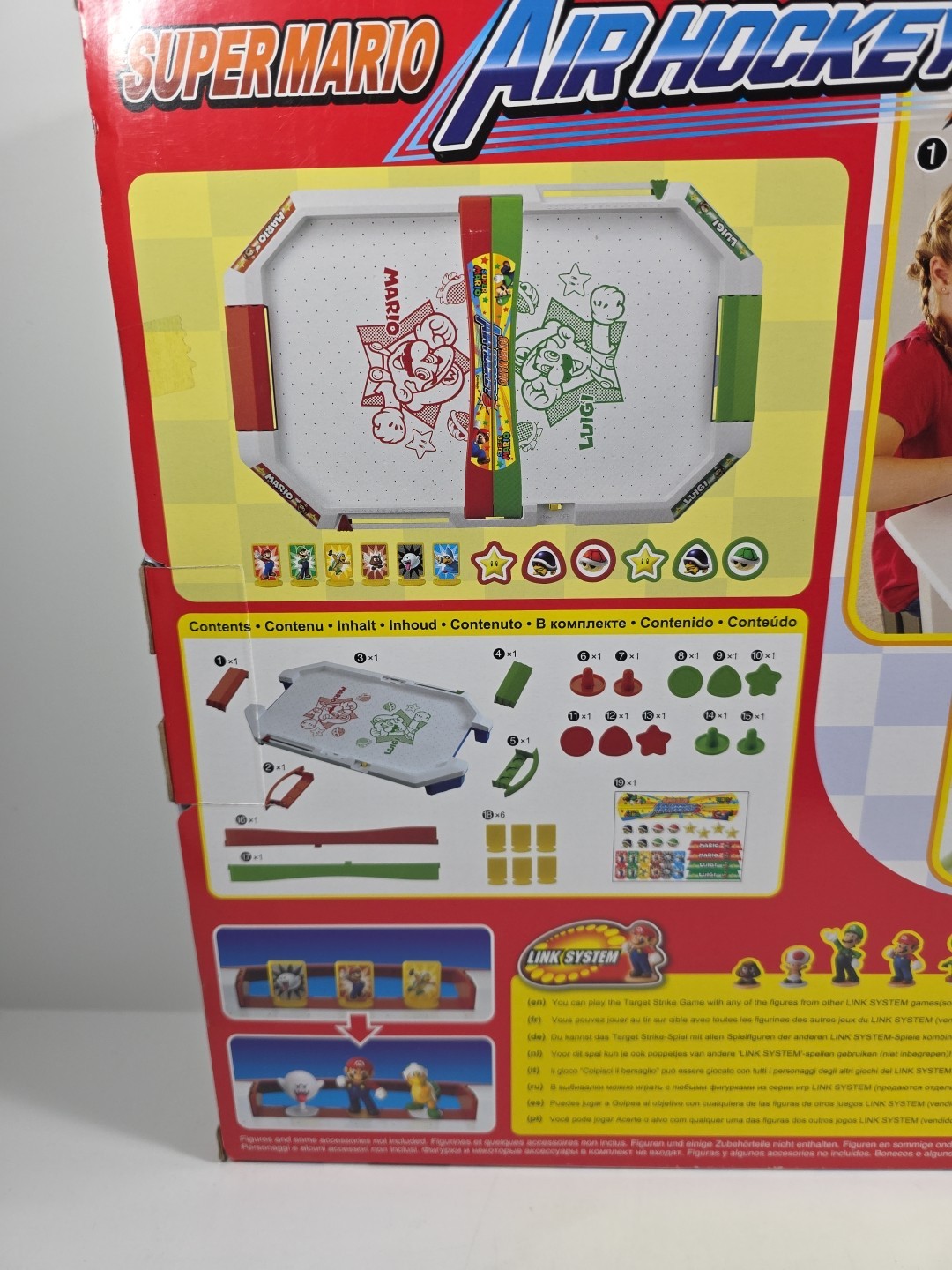 Epoch Super Mario Air Hockey Tabletop Skill and Action Game with Collectible NEW