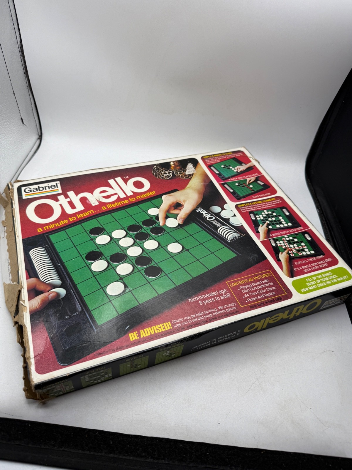 Vintage Gabriel OTHELLO Game #76390 Made In Hong Kong Complete