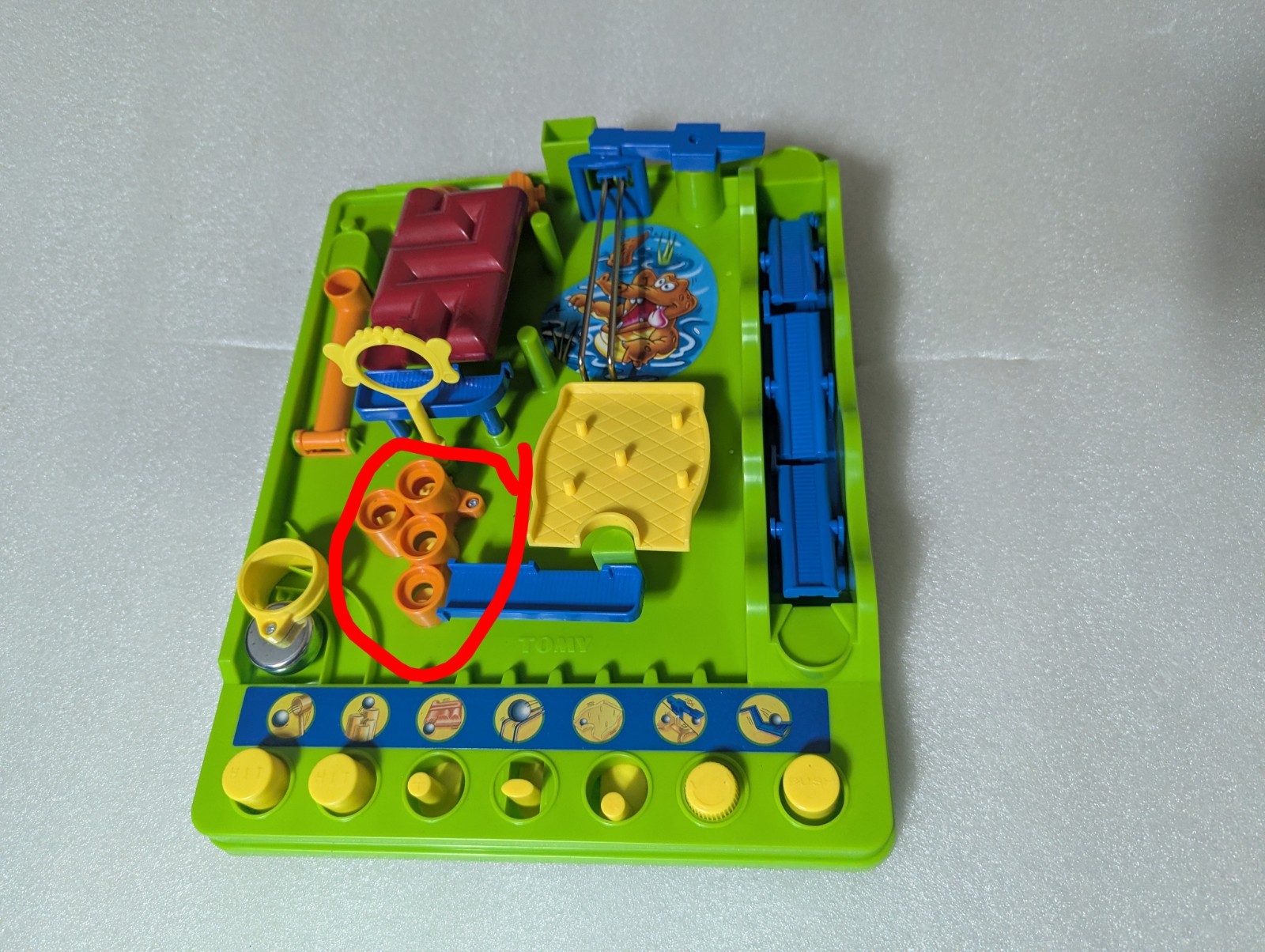 PART: Round Orange Stair Step Climb TOMY Screwball Scramble Marble Run 2022 Game