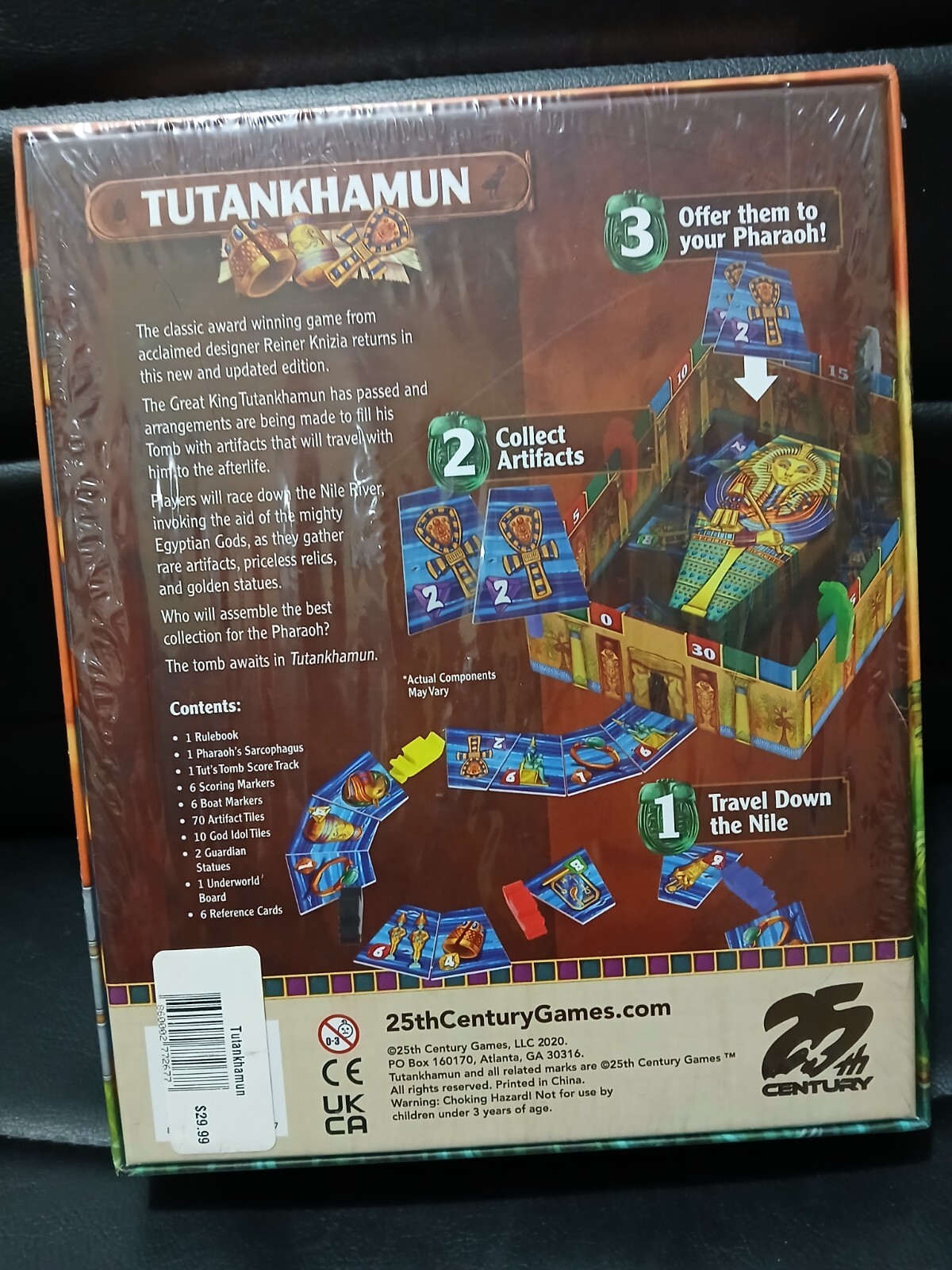 TUTANKHAMUN board game – 25th Century Games – New Sealed