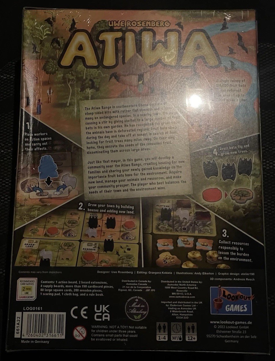 Atiwa Board Game Lookout Fruit Bats Games Brand Advanced Level New Sealed
