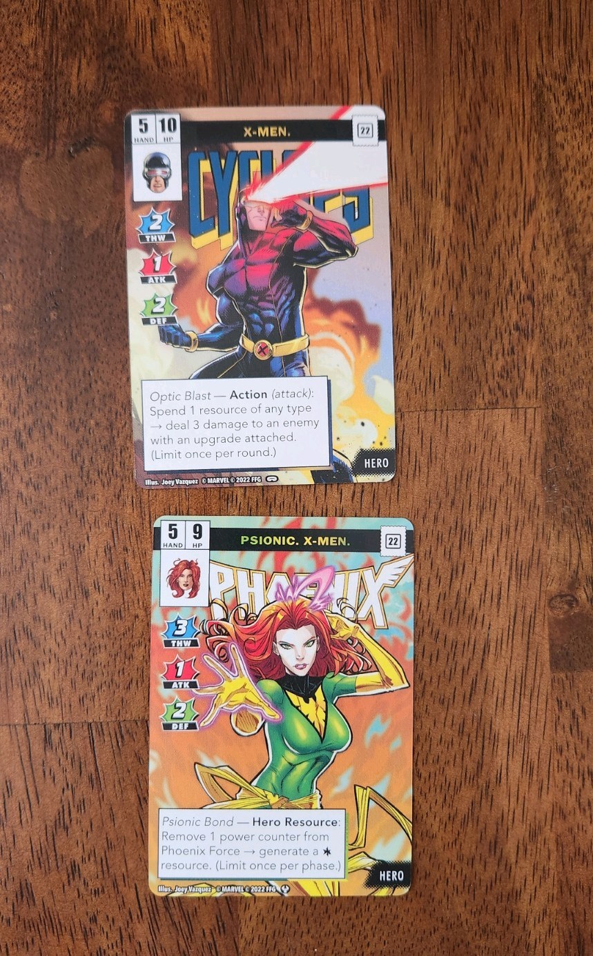 Marvel Champions Mutant Genesis X-Men Hero Promo Cards