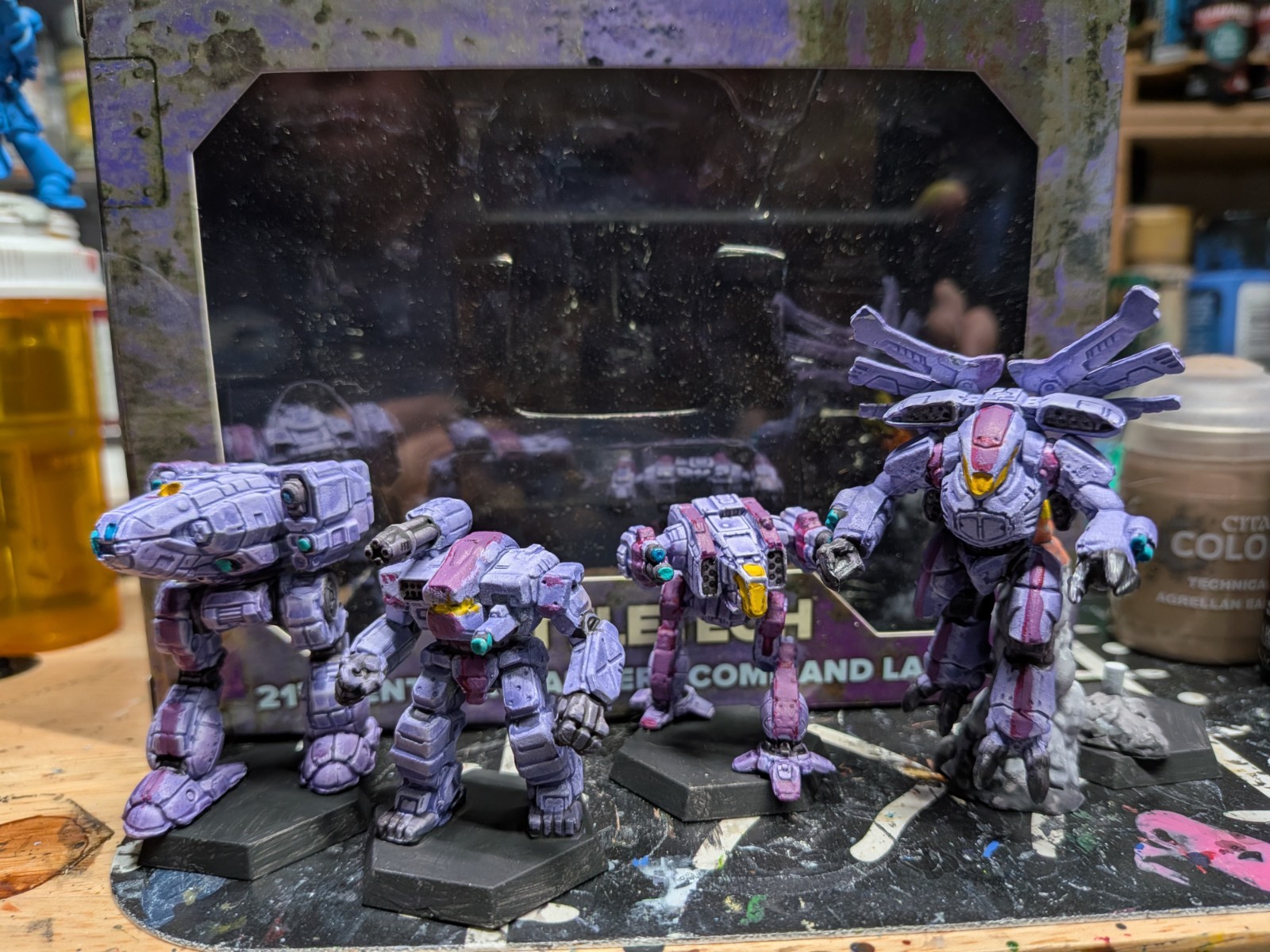 BattleTech: 21st Centauri Lancers Command Lance PAINTED