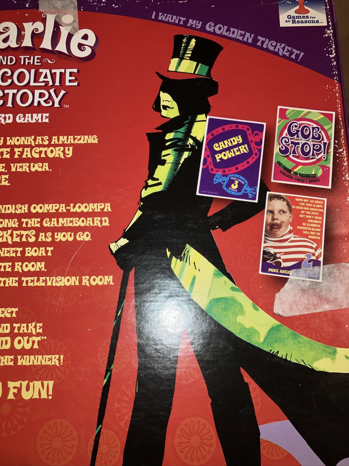 Children’s Unisex Warner Bros. Charlie And The Chocolate Factory Board Game-7+