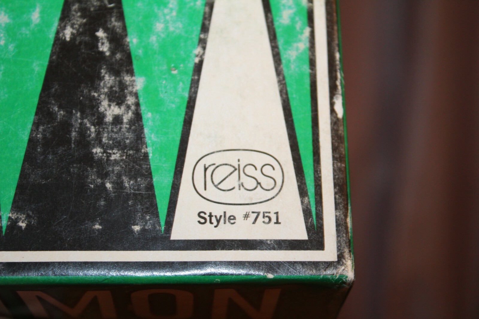 Vintage 1973 REISS Backgammon Game #751 Wood Chips Complete In Box
