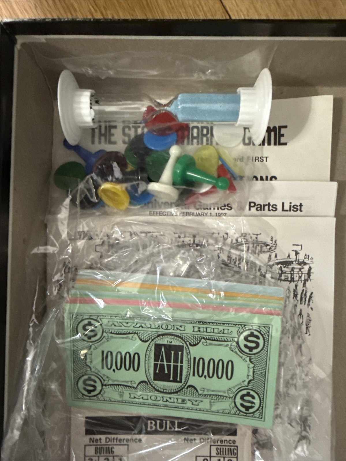 1970 The Stock Market Game Avalon Hill First Printing w/ 1929 Crash Version
