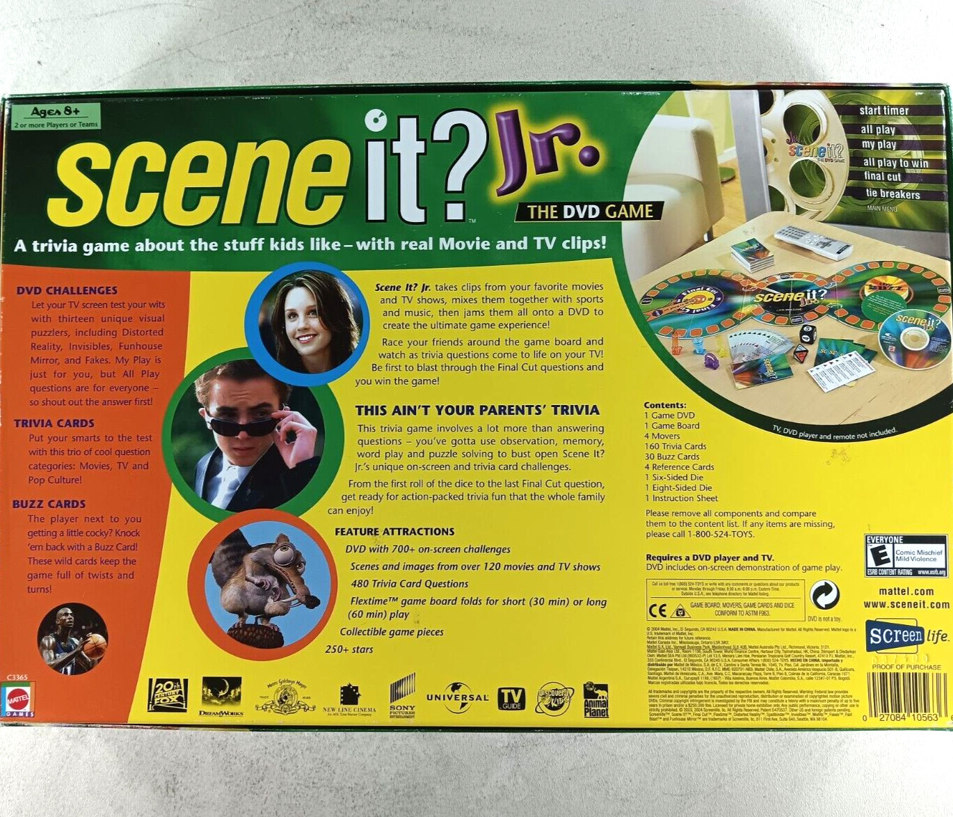 SCENE IT? Jr. The DVD Board Game by Screenlife