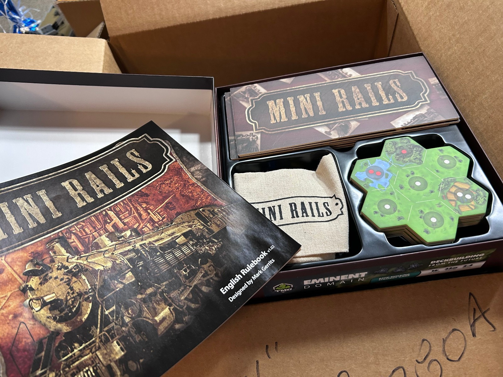 Lot of 7 – Board Game China 1880 Small Railroad Empires Mini Rails Red Company