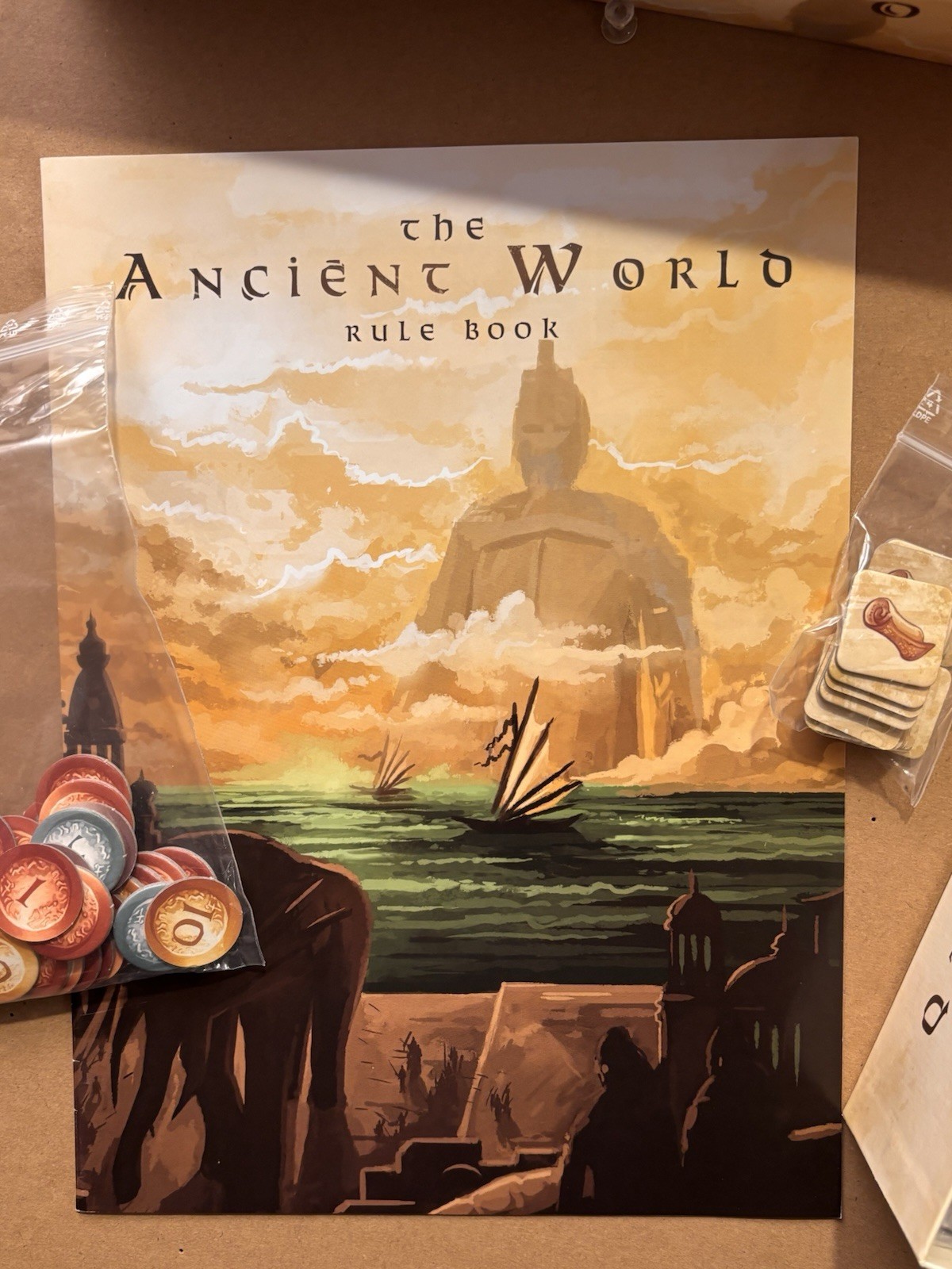 2014 Red Raven Games The Ancient World Board Game – Complete – Made in Germany