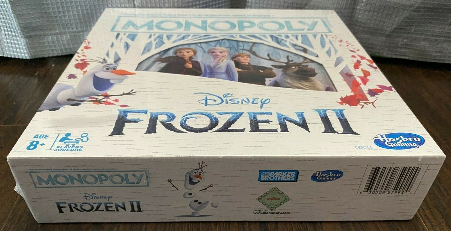 Hasbro Gaming Monopoly Disney Frozen II Board Game New 2 Elsa Olaf Anna Kristoff