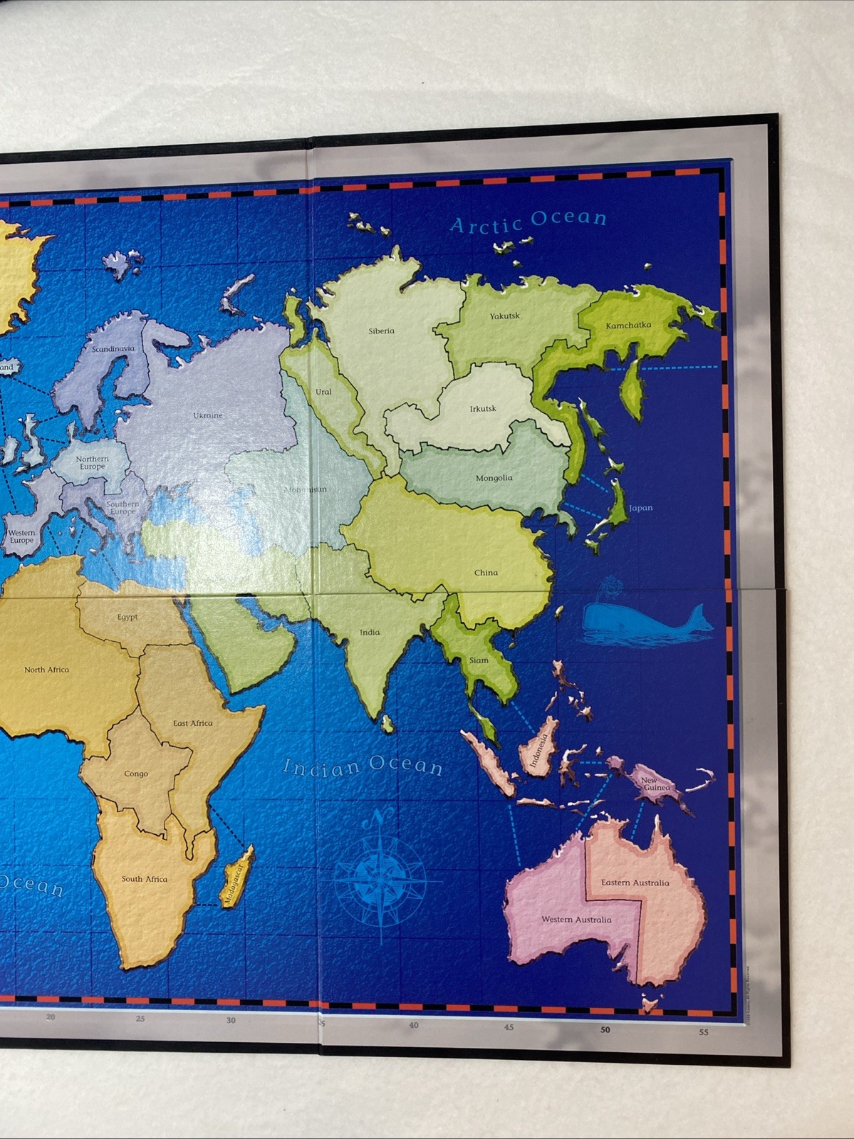 Risk The Game Of Global Domination Game Board Instructions Vintage 1998 Parts