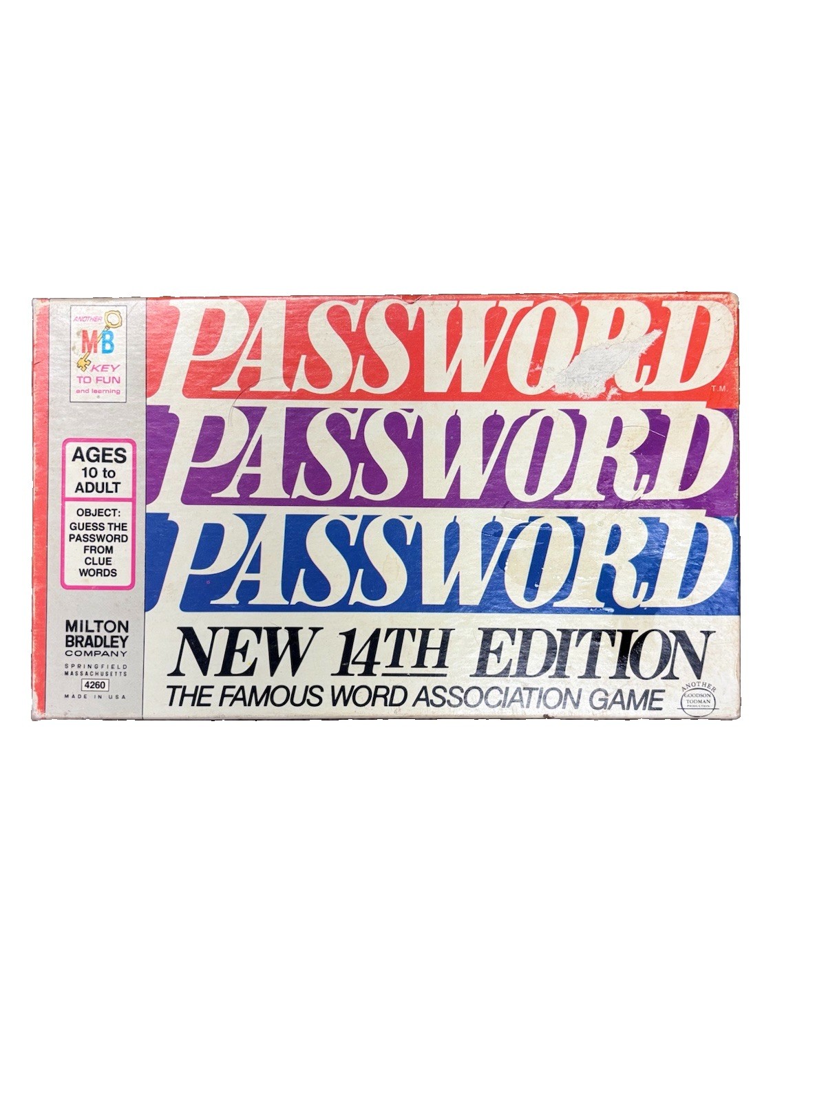 Milton Bradley Password 14th Edition Word Association Vintage Complete 1970