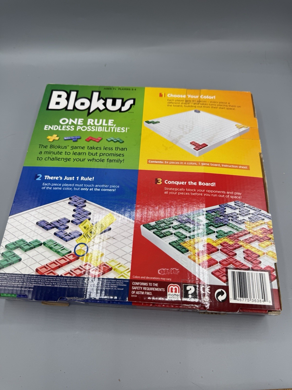Blokus Board Game Mattel Family Strategy Game Complete 2-4 Players