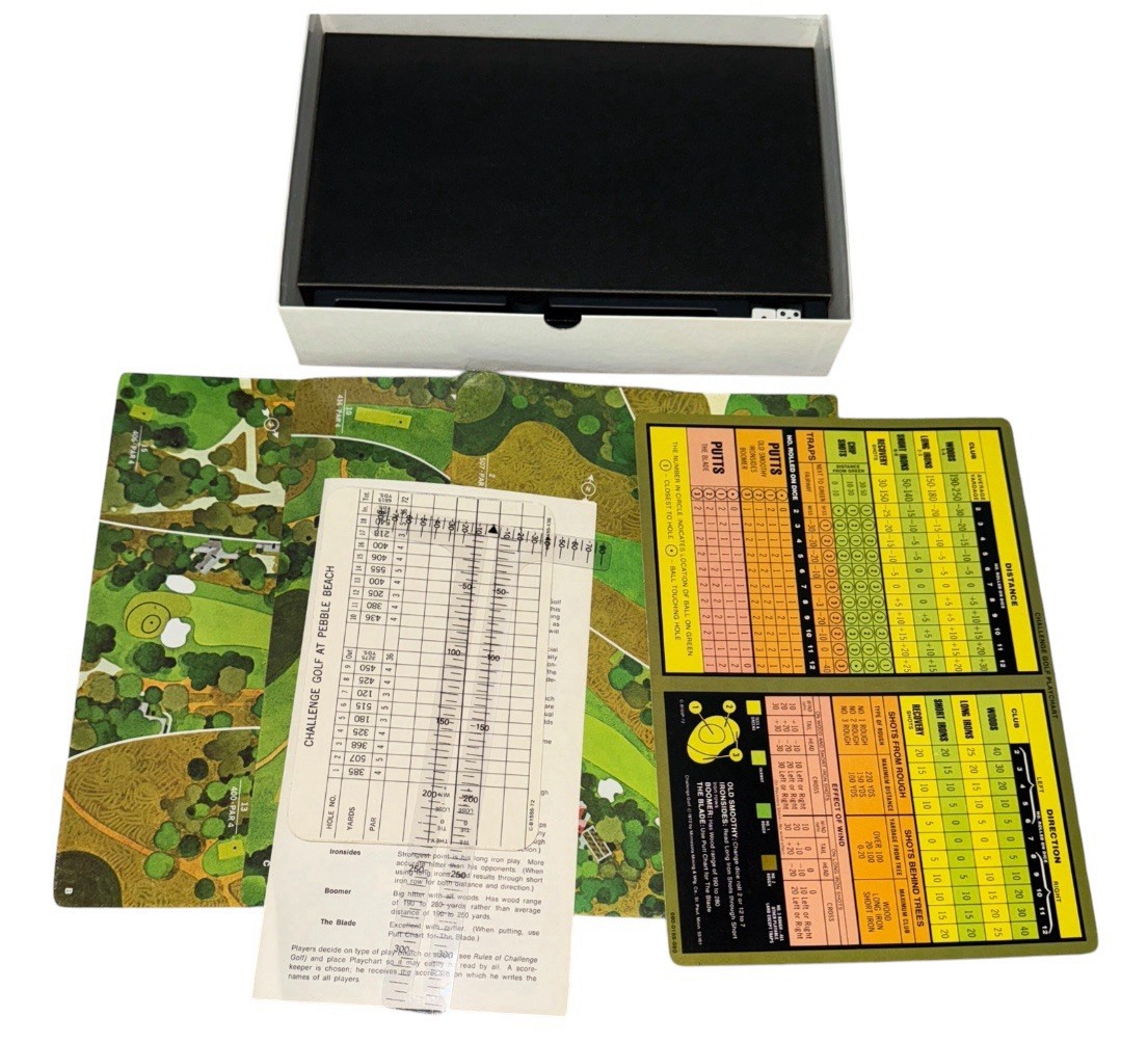 Vintage 1972 3M Challenge Golf at Pebble Beach Sports Bookshelf Game