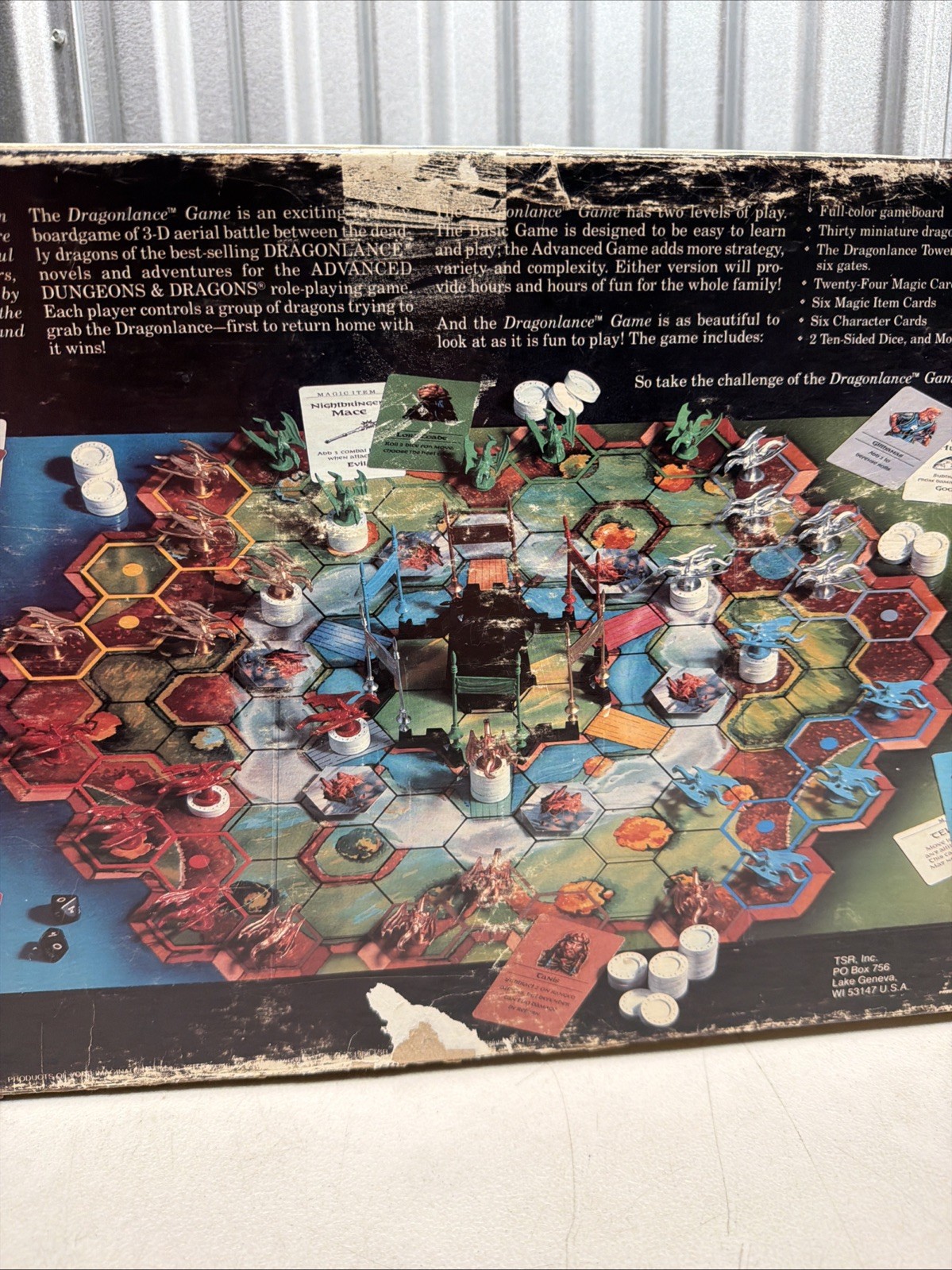 Dragonlance Board Game TSR Vintage Dungeons & Dragons 1988 – Incomplete