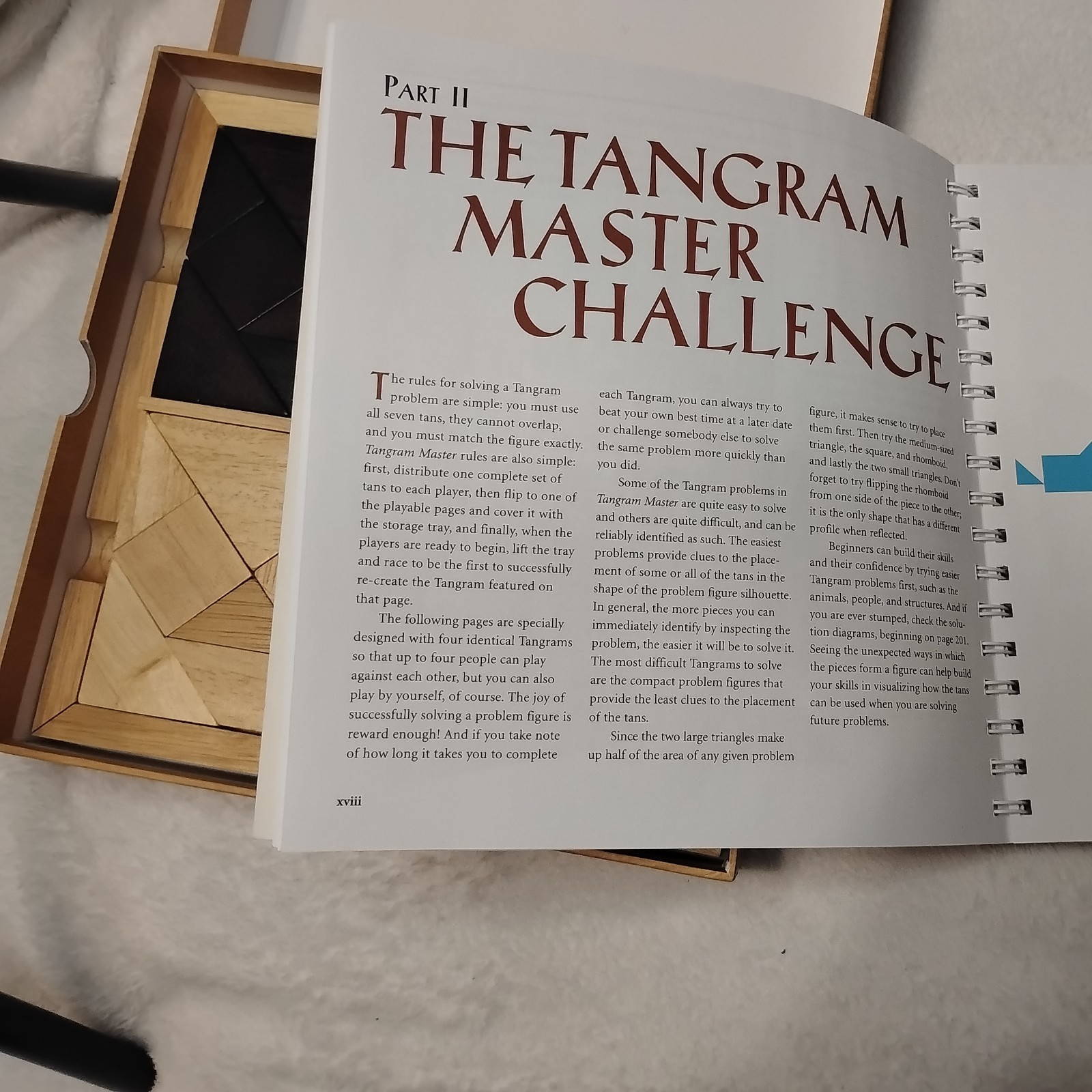 Tangram Master Ultimate Wooden Puzzle Challenge Sterling, 4 sets wood tabs &tray