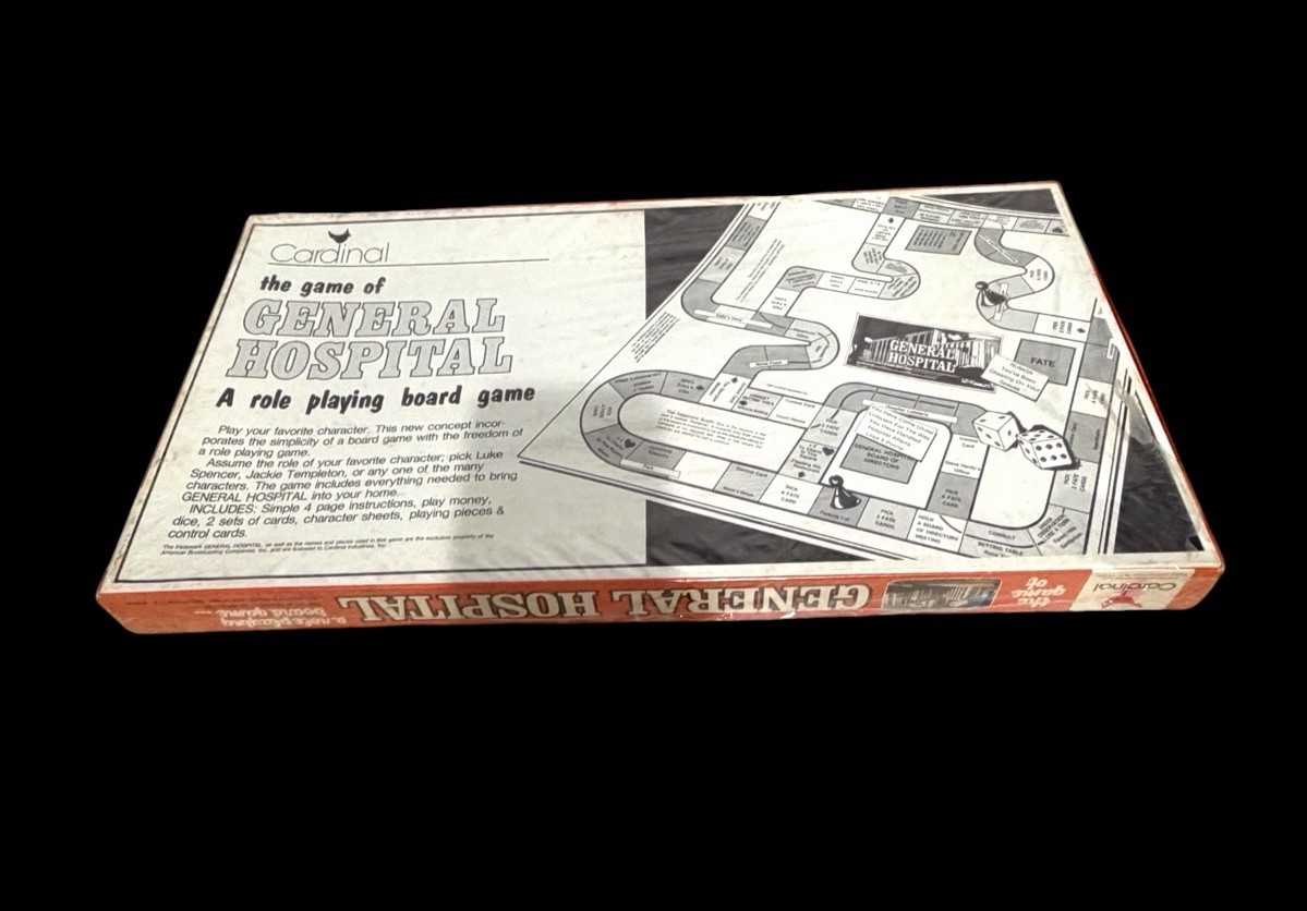 Vtg Cardinal General Hospital Role Playing Board Game 2-10 Players Unopened
