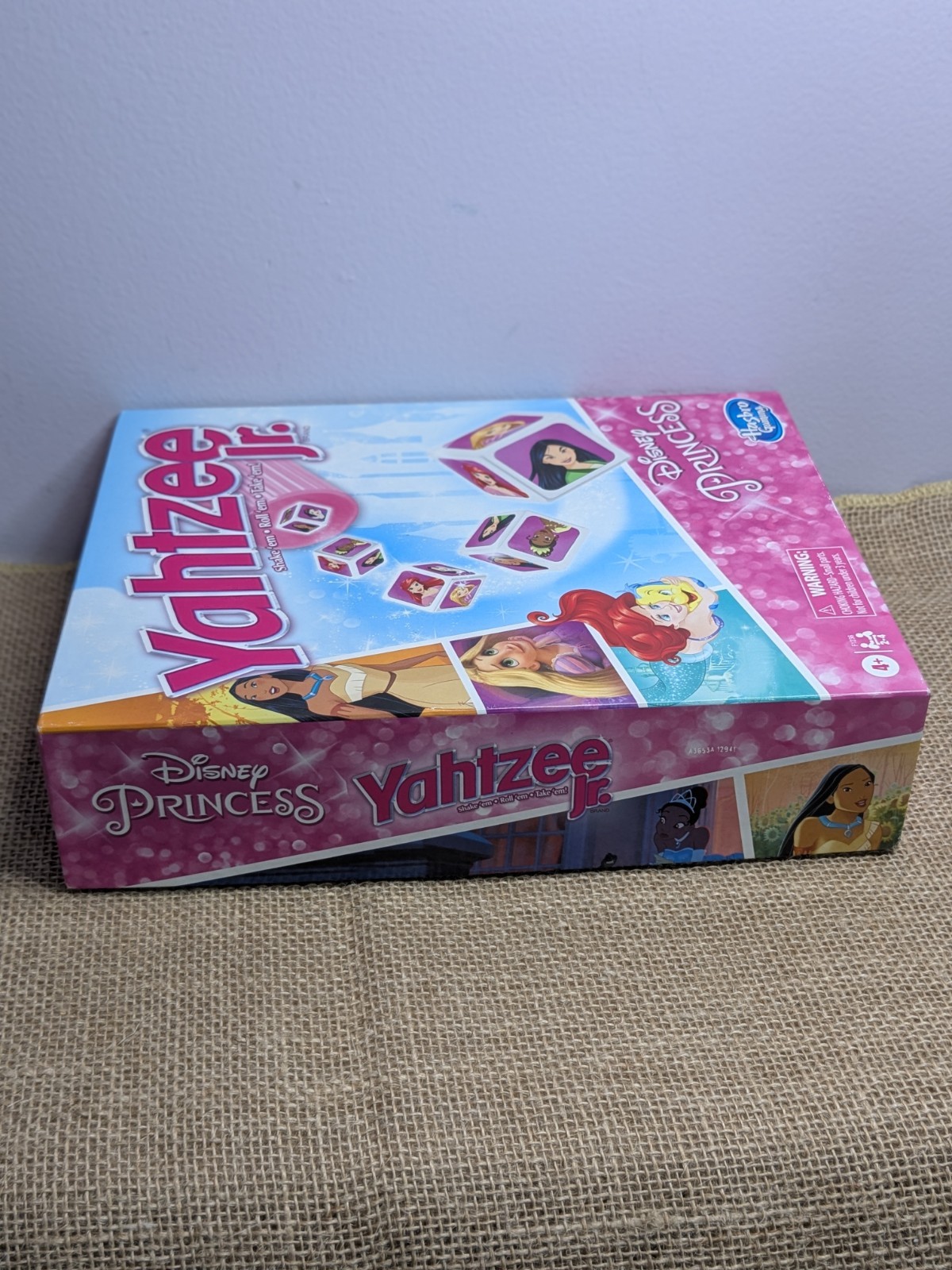 Yahtzee Jr – Disney Princess – Hasbro Dice Game Complete Ariel Tiana Rapunzel