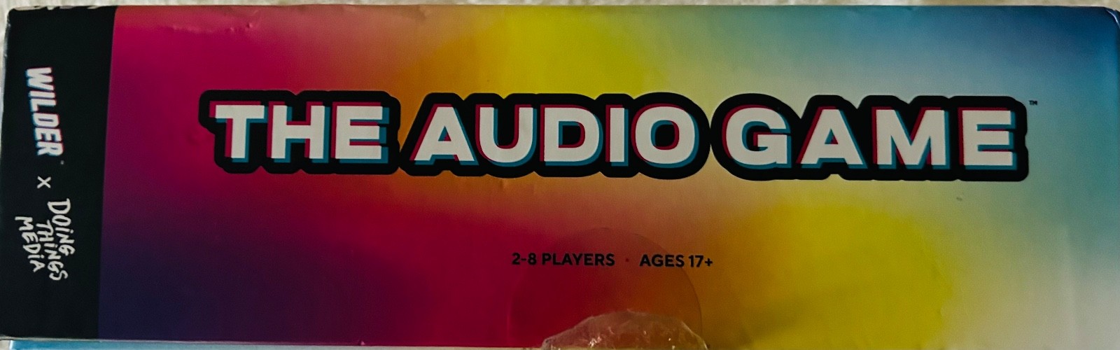 The Audio Game by Wilder Toys NEW Audio App Game 2 to 8 players New In Box
