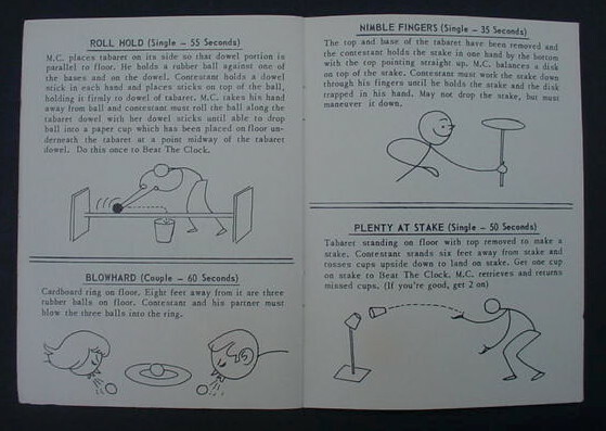 1954 How to Play Beat the Clock Game Manual Goodson Todman Lowell Toy Corp