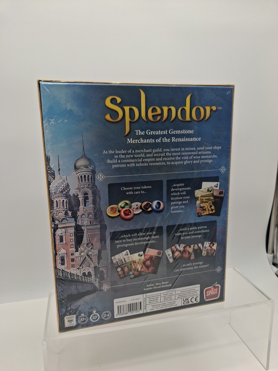 Splendor Board Game Marc Andre Space Cowboys – Brand New Sealed