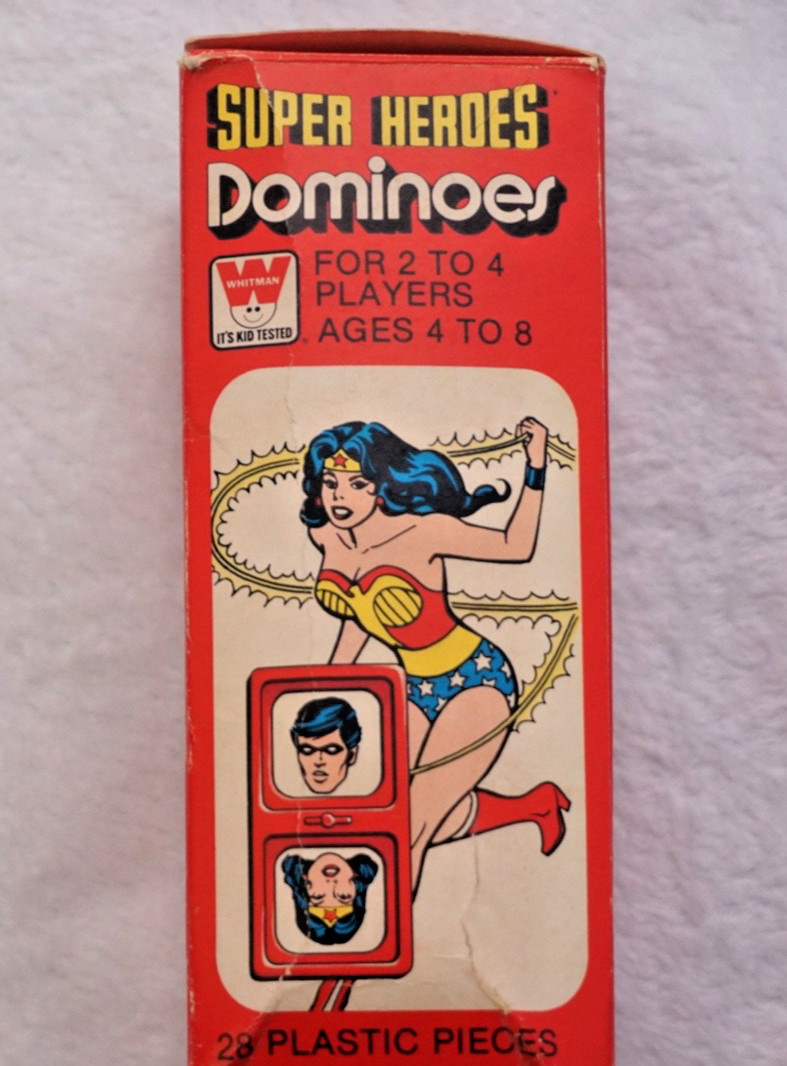 Vintage DC Comics Super Hero Dominoes 1979 Whitman 26 Pieces Included