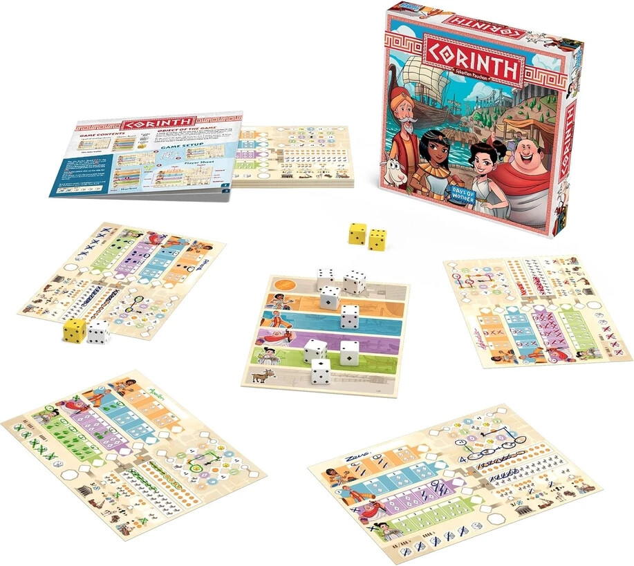 ⚱️🐐NIS Corinth Roll & Write Game – Be Number One in Mediterranean Trade!
