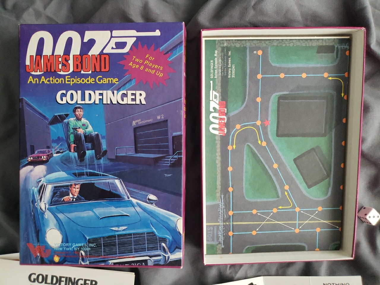 NEW 1961 007 JAMES BOND GOLDFINGER AN ACTION EPISODE GAME NEW OPEN BOX