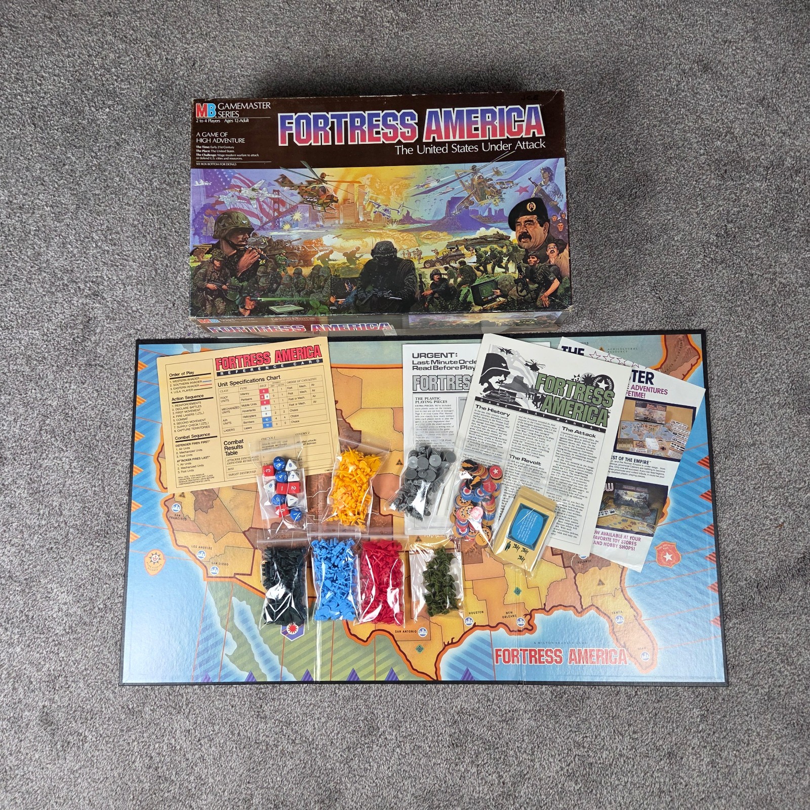 Vintage Hunt For Red October Red Storm Rising Fortress America – Board Game LOT