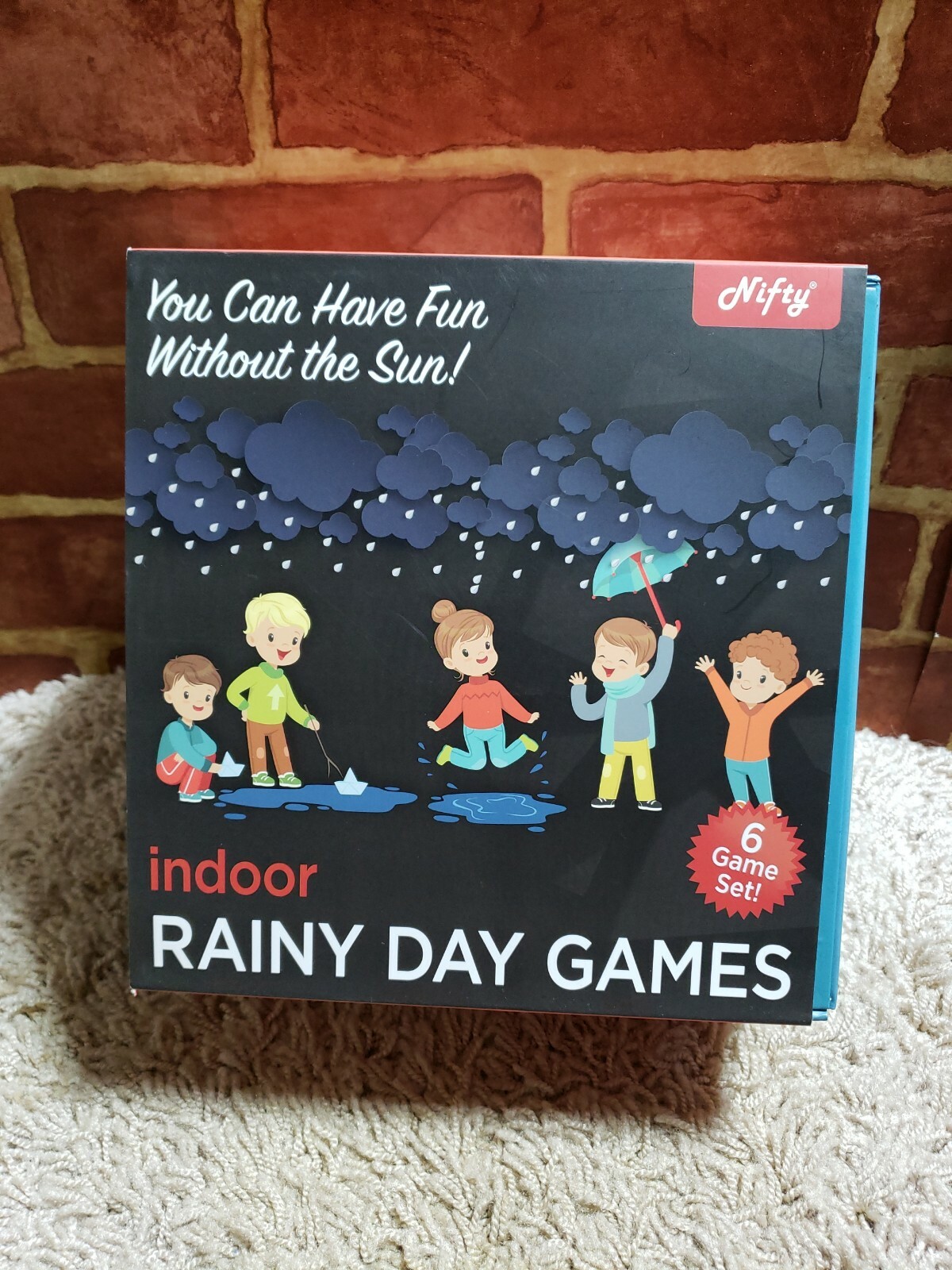 Nifty Indoor Rainy Day Games Kit. 6 Classic Game Set MSRP $30 4268