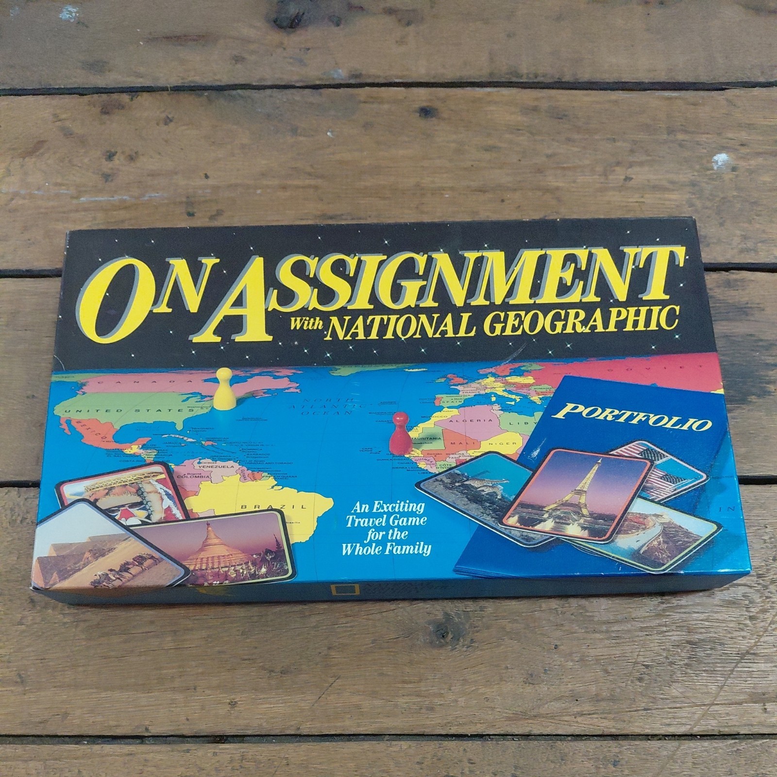 VINTAGE 1990 ON ASSIGNMENT WITH NATIONAL GEOGRAPHIC BOARD GAME! New w open box!