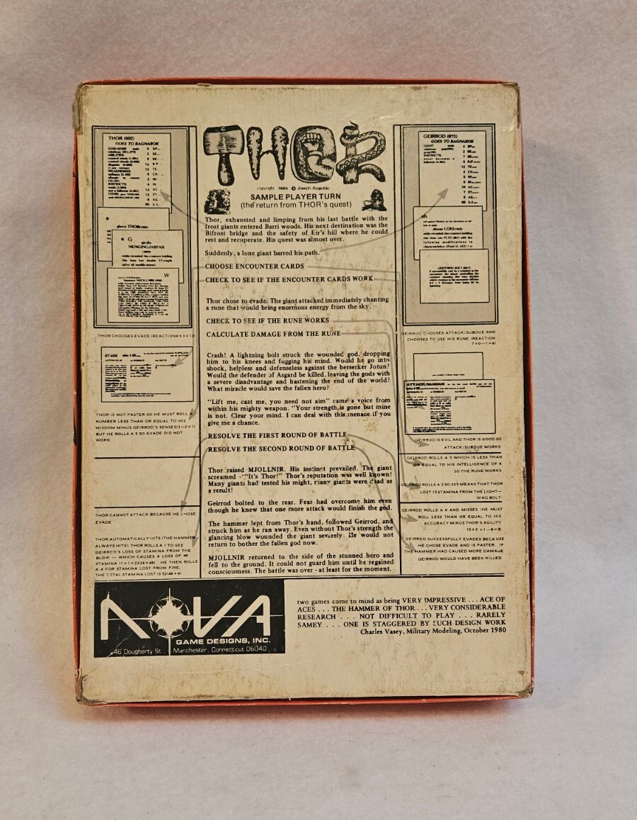 The Hammer of Thor The Game Of Norse Mythology 1980 In Original Box