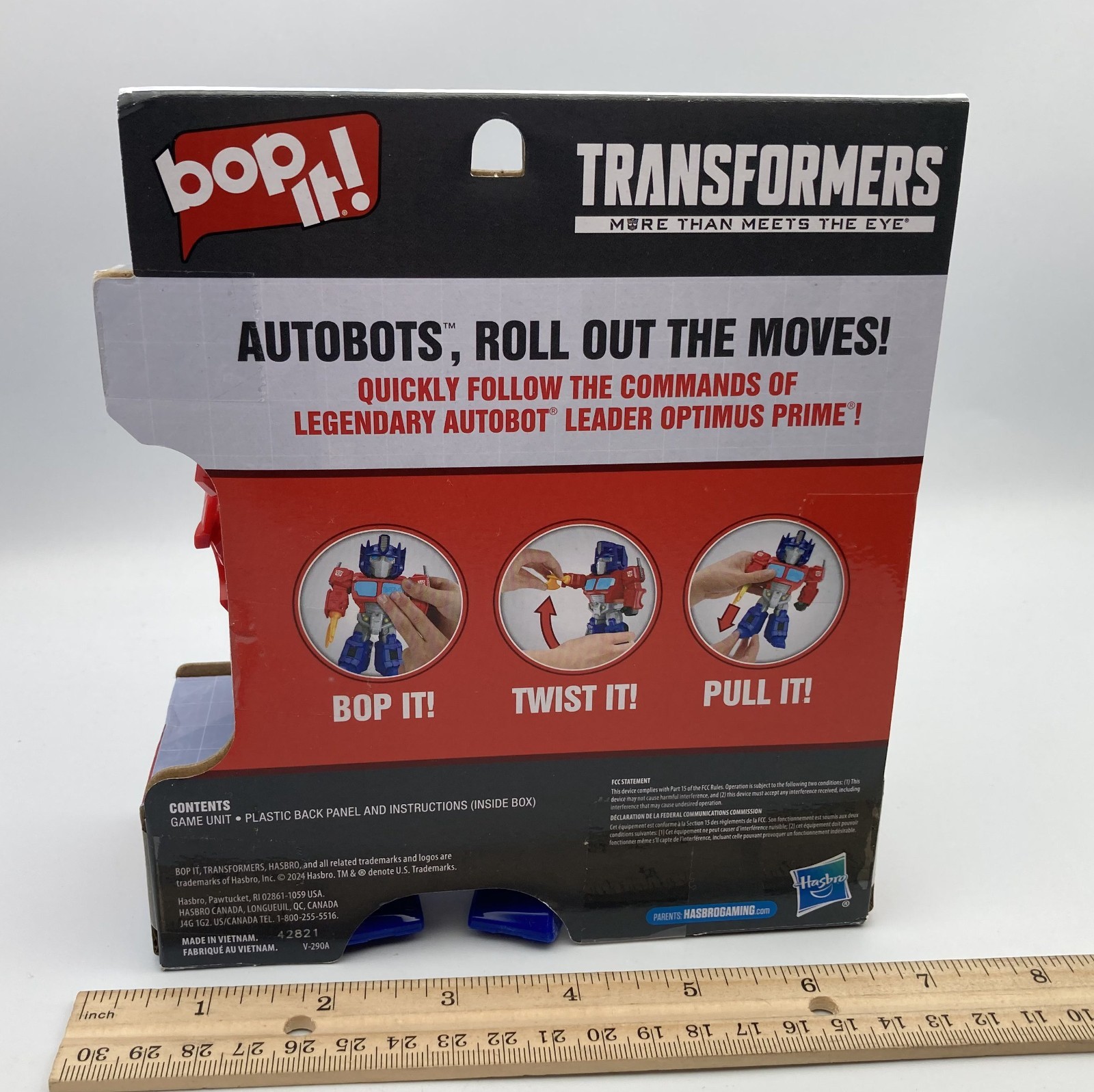 Bop It! Optimus Prime Transformer Edition Game Kids Collectors Toy NIB