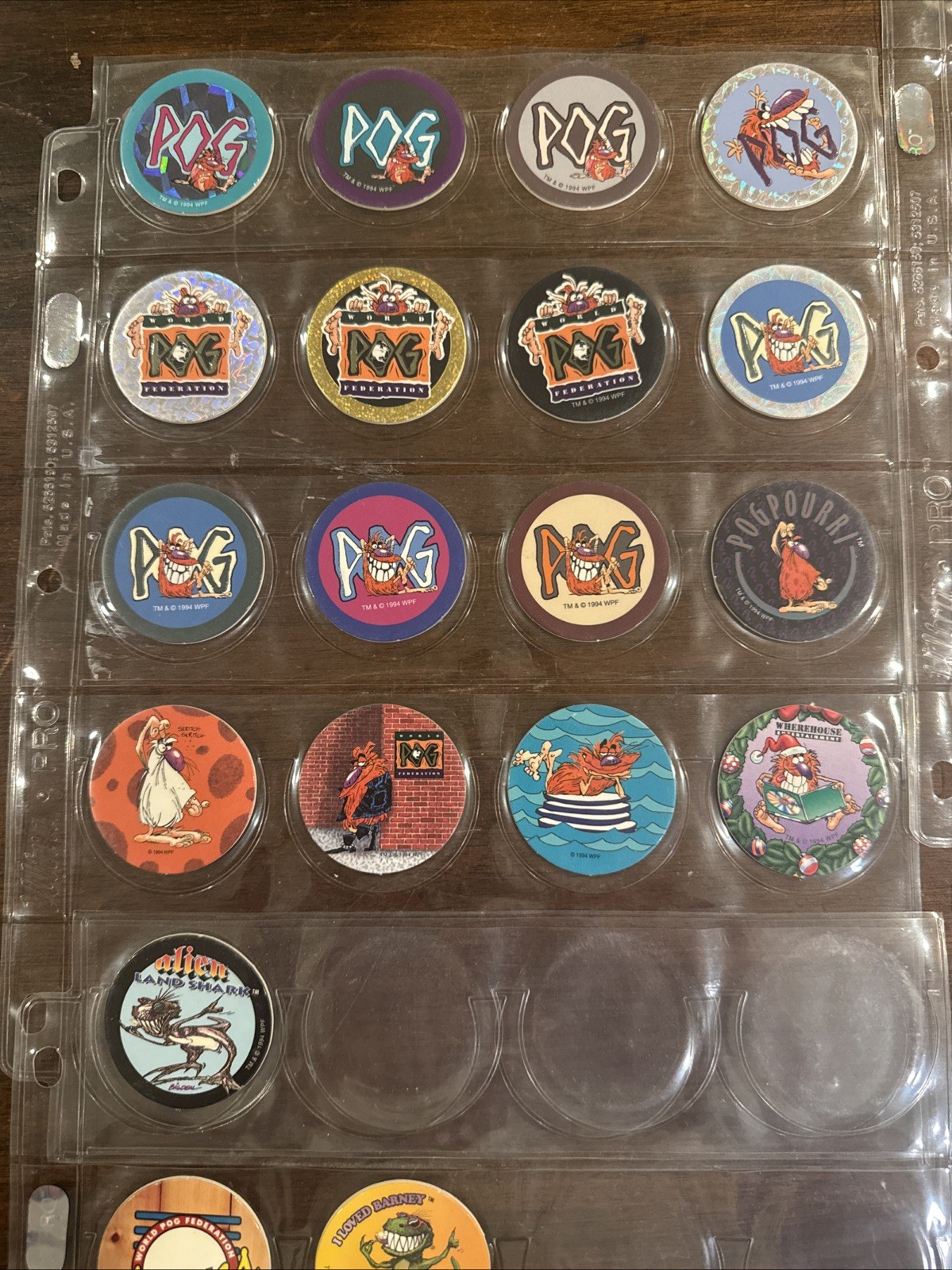 Lot of 78 POGS Branded – 1994 The World Pog Federation Authentic POG Brand WPF