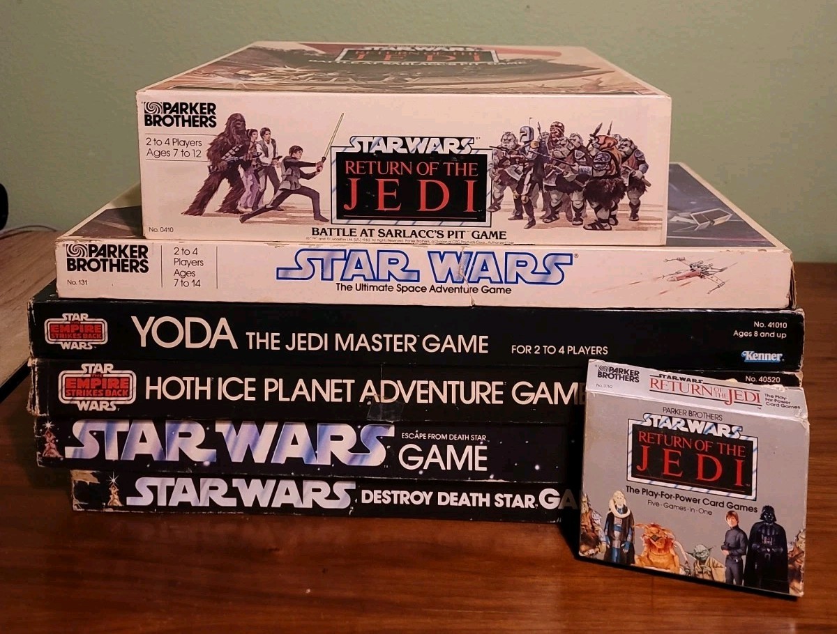 7 Star Wars Vintage Board Games Kenner Parker Brothers