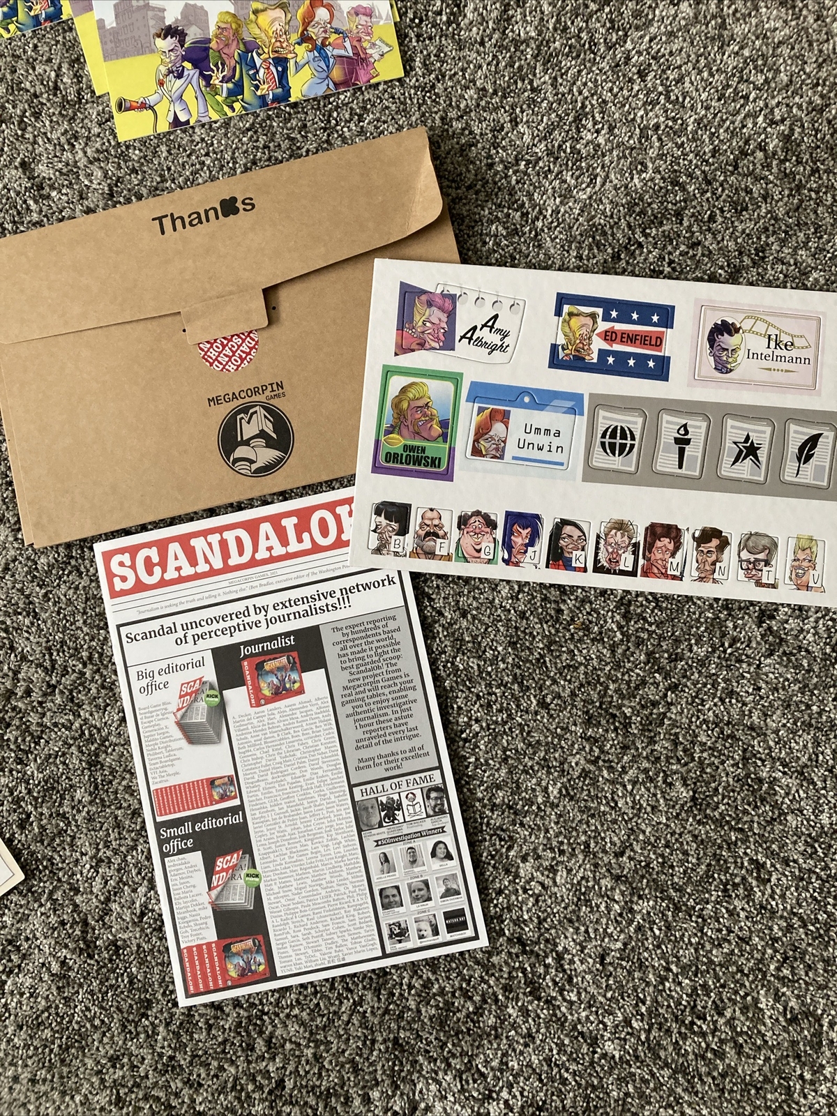 Megacorpin ScandalOh Mystery Board Game for 1 to 6 Players Ages 12 Years and Up