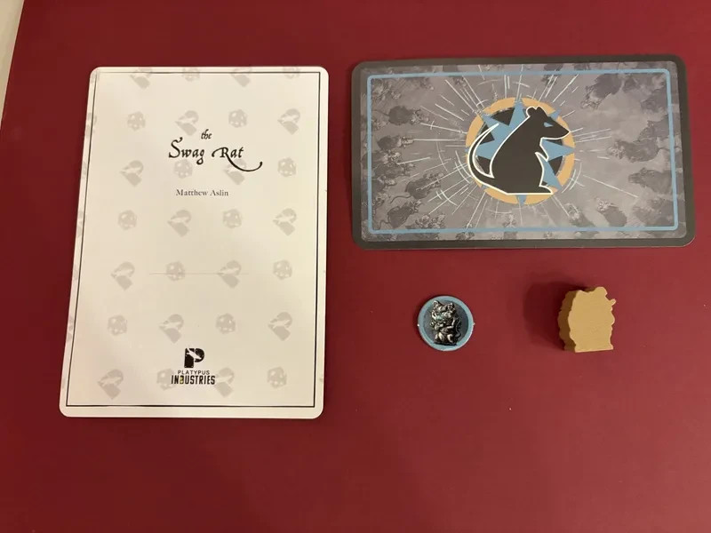 The Ratcatcher: The Solo Adventure Game – Swag Rat Promo by Platypus Industries